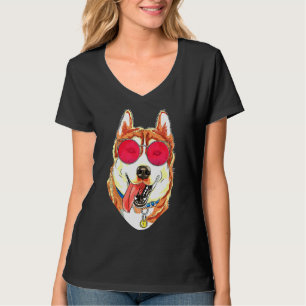 Husky 80s 90s Sunglasses T-Shirt