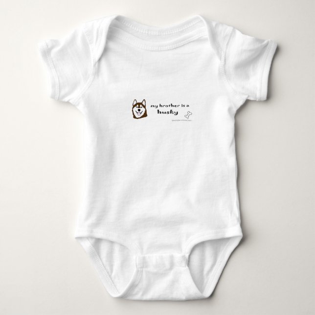 husky baby bodysuit (Front)