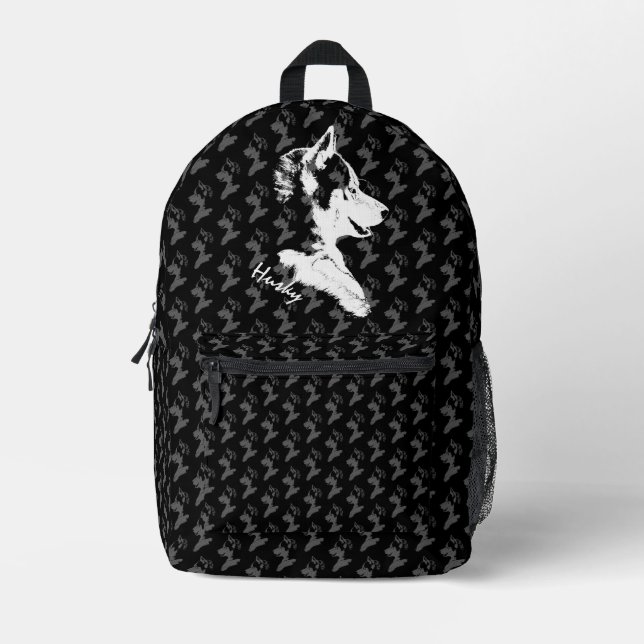 Husky Backpack Siberian Husky Puppy Backpacks (Front)