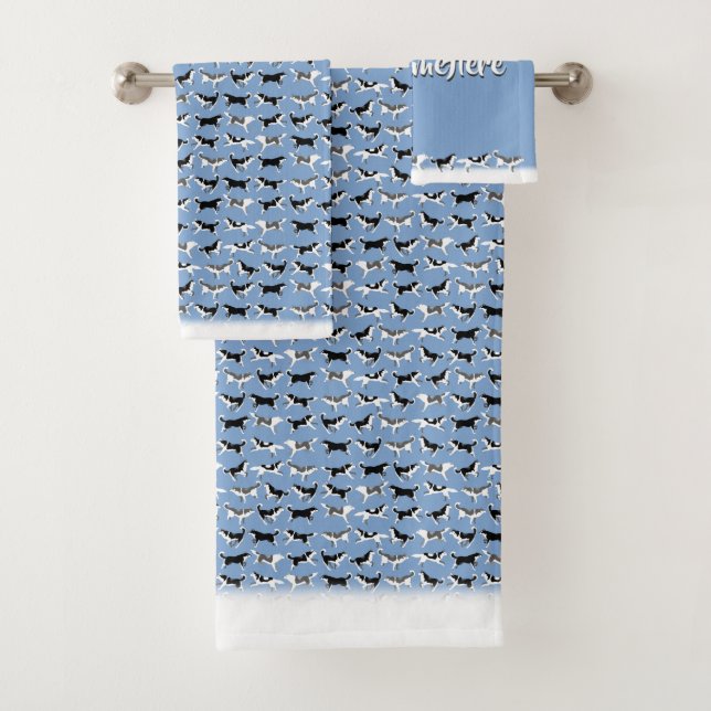 Husky Bath Towel Set Custom Husky DogTowels (Insitu)