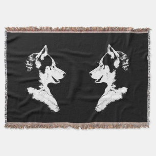 Husky Blanket Siberian Husky Dog Throw Blankets