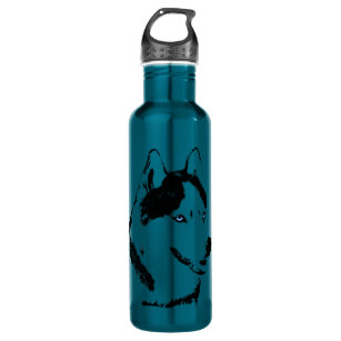 Husky Bottle Personalised Husky Dog Water Bottle