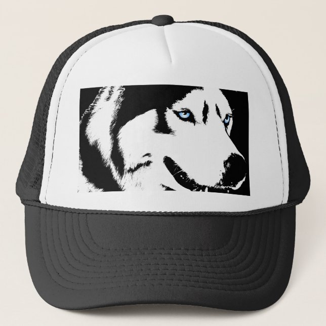 Husky Caps Sled Dog Caps Siberian Husky Hats Gift (Front)