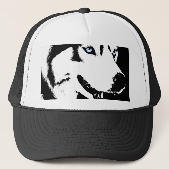 Husky Caps Sled Dog Caps Siberian Husky Hats Gift (Front)