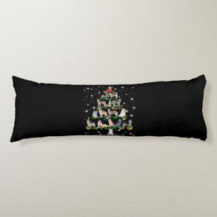 Husky Christmas Tree Covered By Flashlight Body Cushion