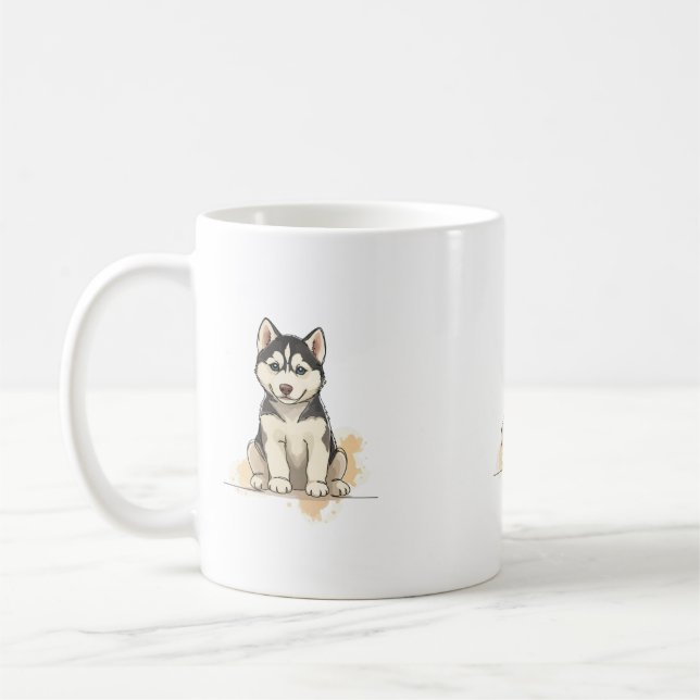 husky coffee mug (Left)