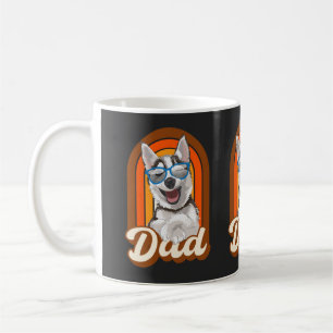 Husky dad, dad dog, love huskies   coffee mug