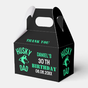 Husky Dad, Dog Dad Birthday     Favour Box