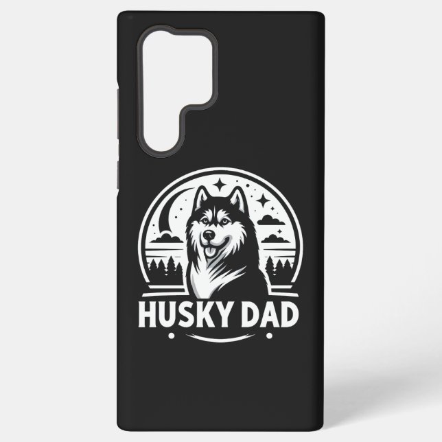 Husky Dad Gift Dog Owner Siberian Huskies Father Samsung Galaxy S22 Ultra Case (Back)