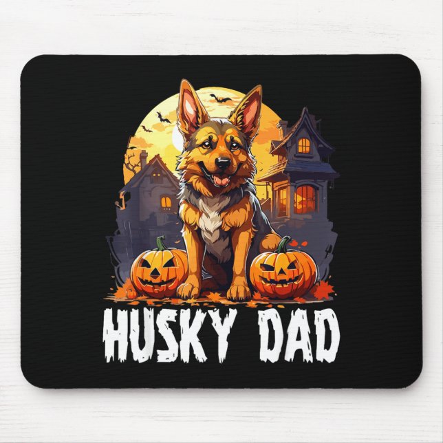 Husky dad halloween  mouse mat (Front)