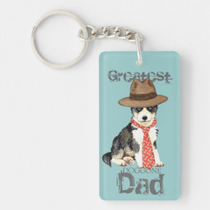 Husky Dad Key Ring