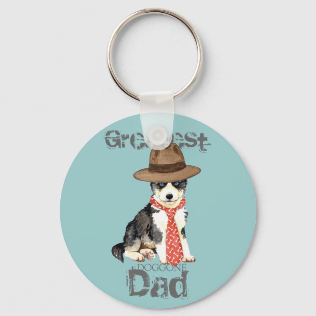 Husky Dad Key Ring (Front)