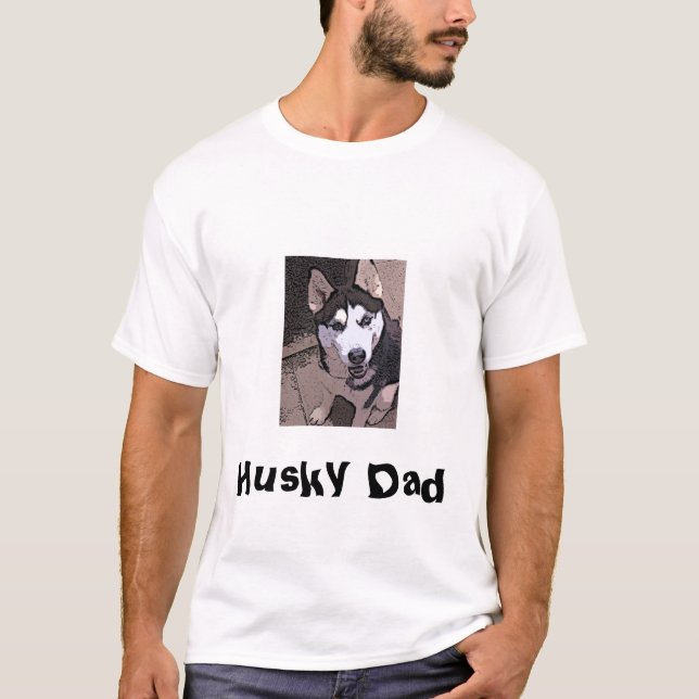 Husky Dad T-Shirt (Front)