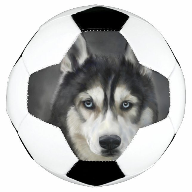 Husky Dog Big Dog Animal Pet Football (Front)