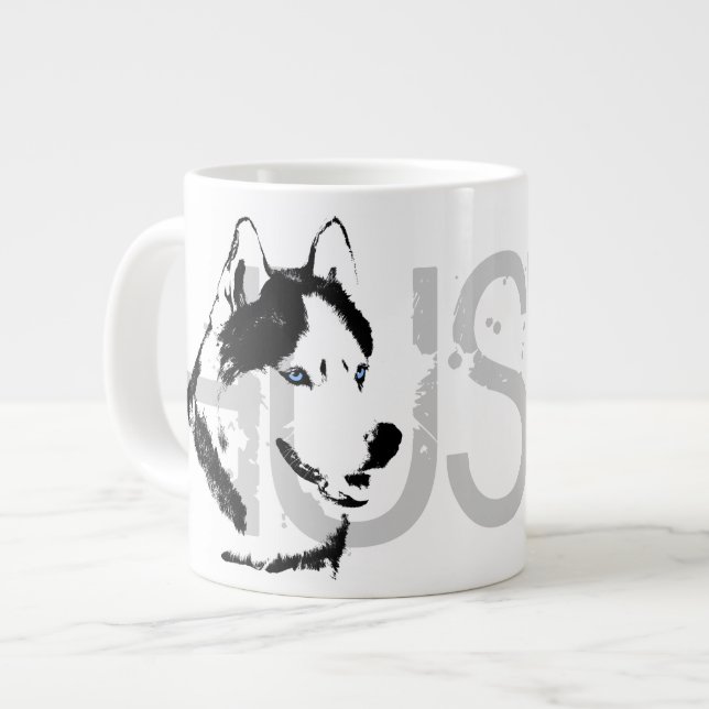 Husky Dog Coffee Mug Siberian Husky Sleg Dog Cup (Front Left)