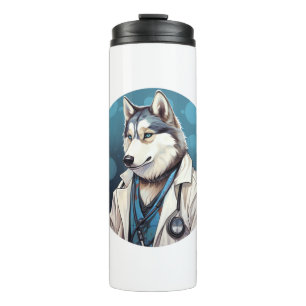 Husky Dog Doctor Thermal Tumbler