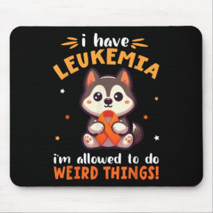 Husky Dog I Have Leukaemia Im Allowed To Do Weird Mouse Mat