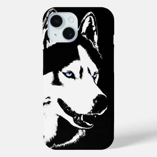 Husky Dog iPhone Cases Husky Malamute Pup Cases (Back)