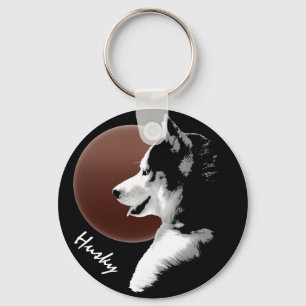 Husky Dog Key Chains Custom Husky Pup Keychains