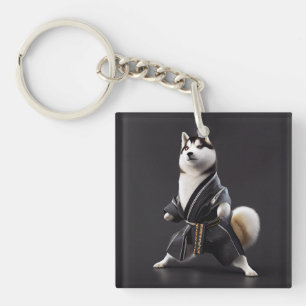 Husky Dog Knows Karate, Husky Dog Karate Player Key Ring