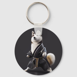 Husky Dog Knows Karate, Husky Dog Karate Player Key Ring