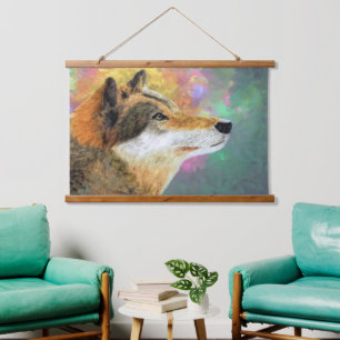 Husky Dog Lou Lou  Hanging Tapestry