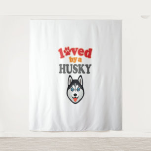 Husky Dog Lover Tapestry