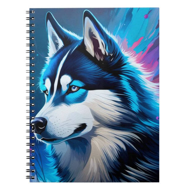Husky dog notebook (Front)