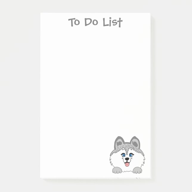 Husky Dog Post-it® Notes 4 x 6 (Front)