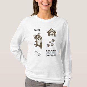Husky Dog Puppy Paws Cute Sticker Pack T-Shirt