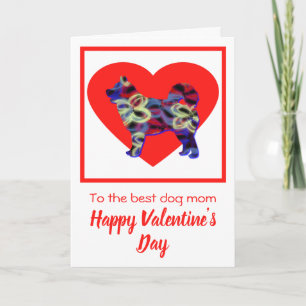 Husky Dog Red Valentine’s Day Greeting Card