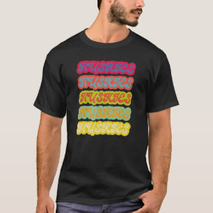 Husky Dog Retro 70's Vintage Vibe Design T-Shirt