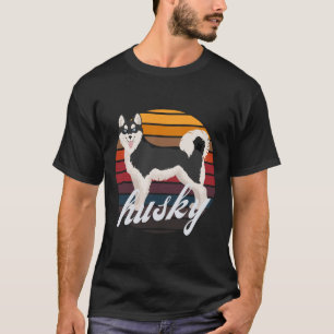 Husky Dog Retro T-Shirt