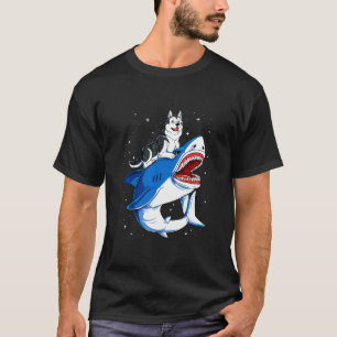 Husky Dog  Space Galaxy T-Shirt