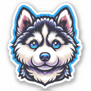 Husky Dog Sticker