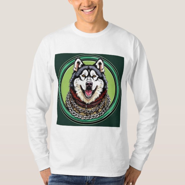 Husky dog T-Shirt (Front)