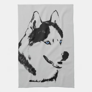 Husky Dog Towel Husky / Malamute Dog Tea Towel
