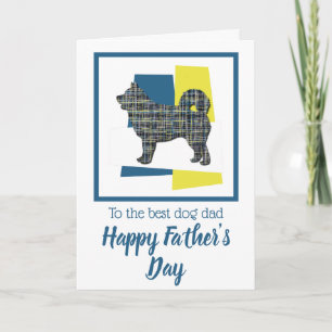 Husky Dog TriColour Father’s Day Card