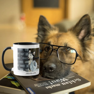 Husky Dog White Dragon Adventure Mug