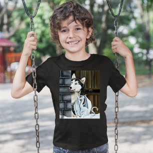Husky Dog White Dragon Adventure T-Shirt