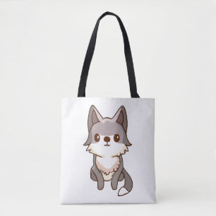 Husky Dog Wolfhound Tote Bag