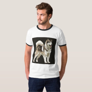 Husky Drawing Dog Man Shirt