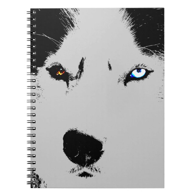 Husky Eye Notebook Siberian Husky Gifts & Books (Front)