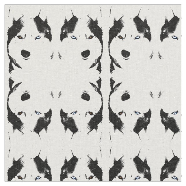 Husky Fabric Bi-Eye Husky Fabrics Dog Textiles (Close Up)