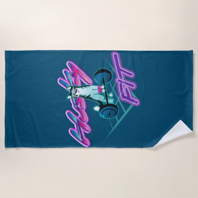 Husky Fit Beach Towel (Front)
