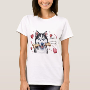 Husky for huskys lovers  T-Shirt