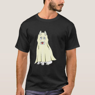 Husky Ghost Dog Halloween T-Shirt