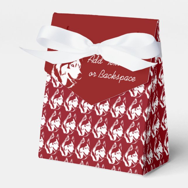 Husky Gift Box Personalise Husky Malamute Gift Box (Front Side)