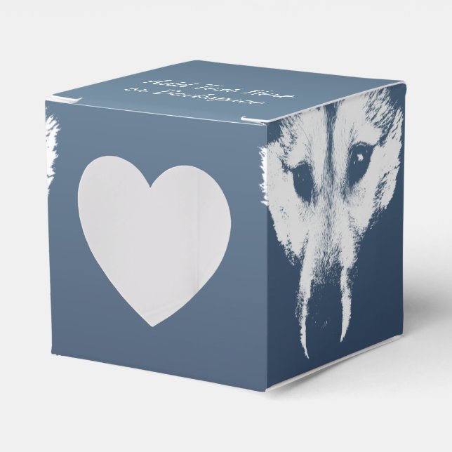Husky Gift Box Personalise Wolf Dog Gift Boxes (Front Side)