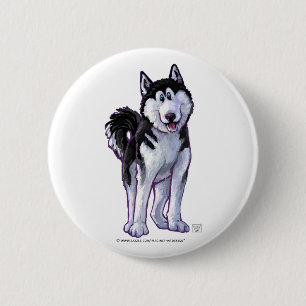 Husky Gifts & Accessories 6 Cm Round Badge